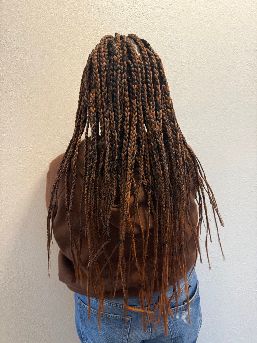 My first time braiding in&nbsp;extensions!